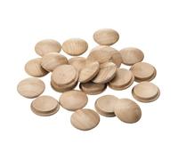 Cache-trou de vis pour meubles SOURCING MAP 30x25mm Hêtre avec Tête Bouton Couvre-Trous Vis Couvercle Décoratif pour Chaise 25pcs