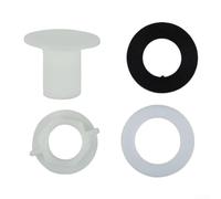 Cache-trou d'évier de cuisine en caoutchouc et plastique, bouchon de robinet anti-fuite pour lavabos de 20 à 35 mm, installation d'outils, noir, 38 mm