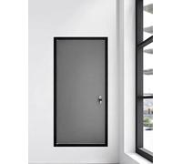 Cache-trou en métal for cloisons sèches, panneau d'accès insonorisé, porte d'inspection avec serrure, cache-trappe de plafond for électricité et plomberie(Balck,20x48in (50.8x121.92cm))