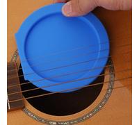 Cache-trou en silicone pour guitare acoustique, idéal pour garder les instruments propres et avoir un son exceptionnel (bleu 96 mm)