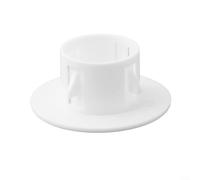 Cache-trou mural décoratif pour tuyaux de climatisation, bouchon de protection en plastique blanc et manchon de tuyau, joint à œillets ronds pour câble de conduite d'eau (40 mm)