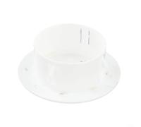 Cache-trou mural décoratif pour tuyaux de climatisation, bouchon de protection en plastique blanc et manchon de tuyau, joint à œillets ronds pour câble de conduite d'eau (70 mm)