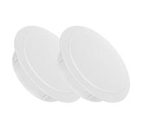 Cache-trou mural rond ABS blanc 2 pièces pour 152 à 168 MM | Pour conduit de climatisation et orifice mural, finition décorative sans joint, pose facile, limite fuites et intrusions,