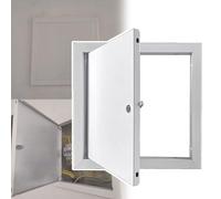 Cache-trou pour Cloison Sèche, Cache-panneau Électrique Décoratif, Porte d'inspection pour Un Accès Rapide, Cadre Alliage d'aluminium Épais, pour Grenier(15x15cm/5.9x5.9in)