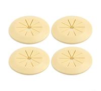 Cache-trou pour la gestion des câbles de bureau et la décoration des trous d'armoire, s'adapte aux ouvertures de moins de 40 mm pour une dissimulation efficace des câbles (jaune)