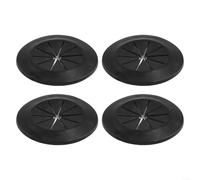 Cache-trou pour la gestion des câbles de bureau et la décoration des trous d'armoire, s'adapte aux ouvertures de moins de 40 mm pour une dissimulation efficace des câbles (noir)