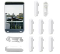 Cache Trous d'Évacuation pour Fenêtres, 40 * 12mm Bouchons d'Écoulement pour Fenêtres PVC, Blancs Cache - Tempête - Busette de Drainage, D'extrémité de Rebord de Fenêtre (10, Blancs)