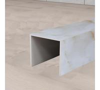 cache tuyau Boîte De Couverture De Tuyau En PVC 5 10 15 20 25 30 CM De Largeur/cache En Forme De U Conduites De Gaz Boîte Correcteur Tuyauterie(Yellow,W 29 CM)