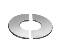 Cache-tuyau de cheminée en acier inoxydable 40-200 mm, résistant à la chaleur, pour tuyaux de chaudière, bouclier de tuyau de cuisinière résistant aux intempéries avec résistance à la rouille, argenté