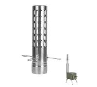 Cache-tuyau de poêle - Couvercle de cheminée en acier inoxydable - Intégration sans résistante à la chaleur - Accessoire de cheminée pour poêles à bois de camping