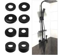 Cache-tuyau décoratif pour robinet mural en acier inoxydable avec chaleur et résistance, convient pour évier de cuisine, toilettes et tuyaux de radiateur (64 x 25 x 18 mm)