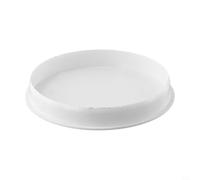 Cache-tuyau d'égout en PVC 50/75/110 mm/160 mm, bouchon décoratif pour une utilisation avec les égouts et les tuyaux de drainage, blanc (110 mm)