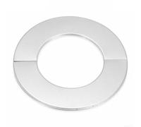 Cache-tuyau en acier inoxydable pour dissimuler la plomberie exposée dans la salle de bain, les éviers de cuisine, les toilettes, les lave-vaisselle et les lignes de réfrigérateur (140 x 81 mm)