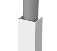 Cache-tuyau en forme de U - Résistant aux intempéries - Cache-cernes pour tuyau AC exposé - Fente CVC - Conduit de salle de bain