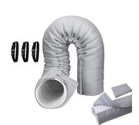 Cache-tuyau isotherme portable pour climatiseur, convient tuyaux d'échappement de 12,7 cm et 15 cm de diamètre
