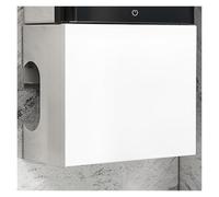 Cache-tuyau mural pour vannes de chaudière et tuyaux de gaz - Solution de dissimulation en métal durable pour la maison et le bureau (40 x 20 x 30 cm)
