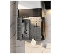 Cache-tuyaux chauffe-eau à gaz avec double porte magnétique à 180°