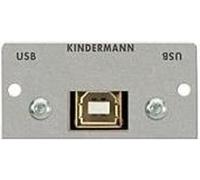 Cache USB (B-Bu/A-Bu) avec câble KINDERMANN 7444-525, 50x50mm