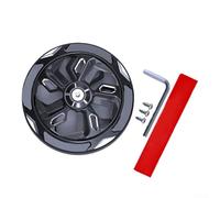 Cache-ventilateur de moto en aluminium pour radiateur de refroidissement, compatible avec Honda NS125LA 109 mm, noir, rouge, bleu, accessoire de montage direct (noir)