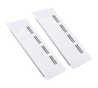 Cache-ventilation pour murs, Couvercle de Grille d'aération blanc 60x(150-600) mm paquet 2 for la Ventilation garde-robe placard(2pcs,60x400mm)