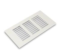 Cache-ventilation pour murs, Grille d'aération en alliage d'aluminium, grilles de ventilation rectangulaires maille respirante for armoire à chaussures, placard, plusieurs tailles(100x400mm)