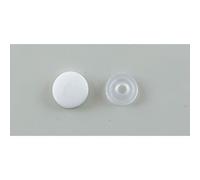 Cache-vis ø 13 mm avec embase ø 11 mm blanc RAL9010 - pack 20 unités