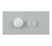 Cache-vis ø 13 mm avec embase ø 11 mm Blanc RAL9010 - Pack 20 unités