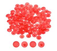 Cache-vis, 180 pièces cache-vis 12x3mm couvercle de décoration vis en plastique autotaraudeuse bouchons étanches for tête raccord à came Phillips, rouge(Red)