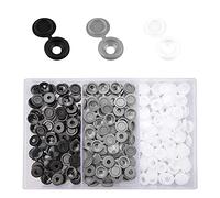 Cache Vis à Charnière en Plastique, 240 Pcs Capuchons Marron pour Nettoyeur de Poussière avec Boîte de Rangement (Noir, Blanc, Gris)