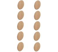Cache vis - CYCLINGCOLORS - 10 pièces - Couleur chêne - Diamètre 18mm - Épaisseur 0,5mm