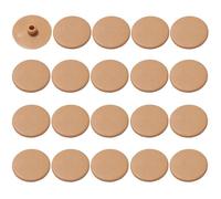cyclingcolors 20x Cache vis Plastique Marron pin tête Plate CHC et FHC 15mm 6 pans Creux Allen SW4 Hexagonal Meuble Table Chaise Capuchon Bouchon Trou Protection