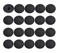 cyclingcolors 20x Cache vis Plastique Noir tête Plate CHC et FHC 15mm 6 pans Creux Allen SW4 Hexagonal Meuble Table Chaise Capuchon Bouchon Trou Protection