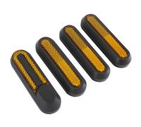 CACHE VIS DE ROUE AVANT ET ARRIERE POUR TROTTINETTE XIAOMI M365, 1S, PRO, MI 3 NOIR (CATADIOPTRE JAUNE) (VENDU PAR 4) ...