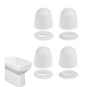 Cache-Vis De Toilette - 4PCS Capuchons Décoratifs 3,63x3,63x3,7cm Pour Vis De Sol | Pièces De Rechange Pour Vis De WC, Accessoires Décoratifs De Toilette Pour Salle De Bain