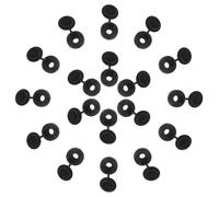 Cache Vis Décoratif en Plastique Noir M4, 300 Pièces, Capuchons à Vis à Charnière Résistants avec Trou Intérieur 4 MM, pour Dissimulation de Têtes de et Finition Meubles,