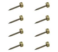 Cache-vis élégants de style vintage, pratique pour l'installation de meubles en bois, design de perçage facile à saisir, utilisation quotidienne, clous décoratifs en laiton