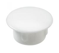 Cache-vis plastique brut - HETTICH - Lot de 20 - Blanc - Fente - Fraisée