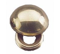 Cache-vis plat en laiton poli - 25 pièces - diamètre 16 mm FERRASSE