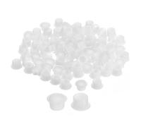 Cache-vis SOURCING MAP 100Pcs 12mm Diamètre Bouchon Trous de Vis en Plastique Étagère Encliqueter Affleurant pour Meuble Blanc