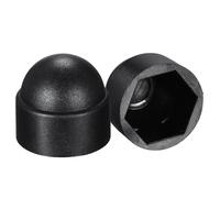 Cache-vis SOURCING MAP 50Pcs Cache Écrou Protection M10 Cache Boulon Capuchon Hexagonal 17mm Vis Couvercle Plastique Dôme Noir