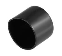 Cache vis SOURCING MAP Caoutchouc Embout 40mm ID Vinyle Rond Terminal Capuchon Housse Vis Filetage Protecteur Noir 4Pcs