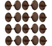 Cache vis - Universel - Marron foncé RAL 8007 - 20 pièces - Plastique - Cruciforme PZ2