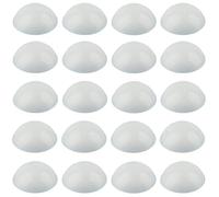 20x CACHE VIS PLASTIQUE BLANC Ø14MM AVEC LÈVRE D'ÉTANCHÉITÉ POUR VIS À TÊTE CYLINDRIQUE BOMBÉE CAPUCHON