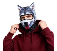 Cache-visage de ski drôle Masque 3D Doux Léger Réaliste Avec Oreilles | Tour De Cou Cache-Visage Ski Pour Chat Pour Temps Froid Vélo Poussière Travail Extérieur Randonnée Sports de Neige Pêche Équ