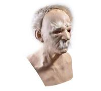 Cache-Visage d'Halloween en Latex Représentant un Visage Âgé Accessoire De