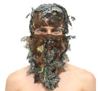 Cache-visage en forme de feuille de camouflage - Masque respirant pour l'extérieur, masque de camouflage pour les amateurs, photographes, observations d'animaux, scène