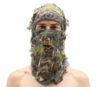 Cache-visage en forme de feuille de camouflage - Masque respirant pour l'extérieur, masque de camouflage pour les amateurs, photographes, observations d'animaux, scène