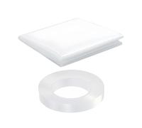 Cache Vitre Temporaire Brisé | Film de Réparation Pré-découpé,80 X 120 Cm Transparent Imperméable Protection Pour Vitre Auto Brisée Avec Ruban Double Face - Pour Voiture Camion SUV Et Véhicule