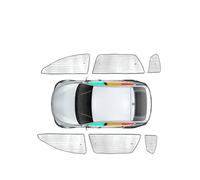 Cache Vitre Voiture pour Jeep pour Grand pour Cherokee WK2 2011-2021, Protection UV, pour Vitres Latérales Pare-Soleil De Voiture(4pcs Car Door)