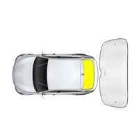 Cache Vitre Voiture pour Kadjar 2016-2022 Protection UV Rideau pour Vitres Latérales Pare-Soleil Pare-Brise Avant Accessoire Interne Voiture(1pc Rear)